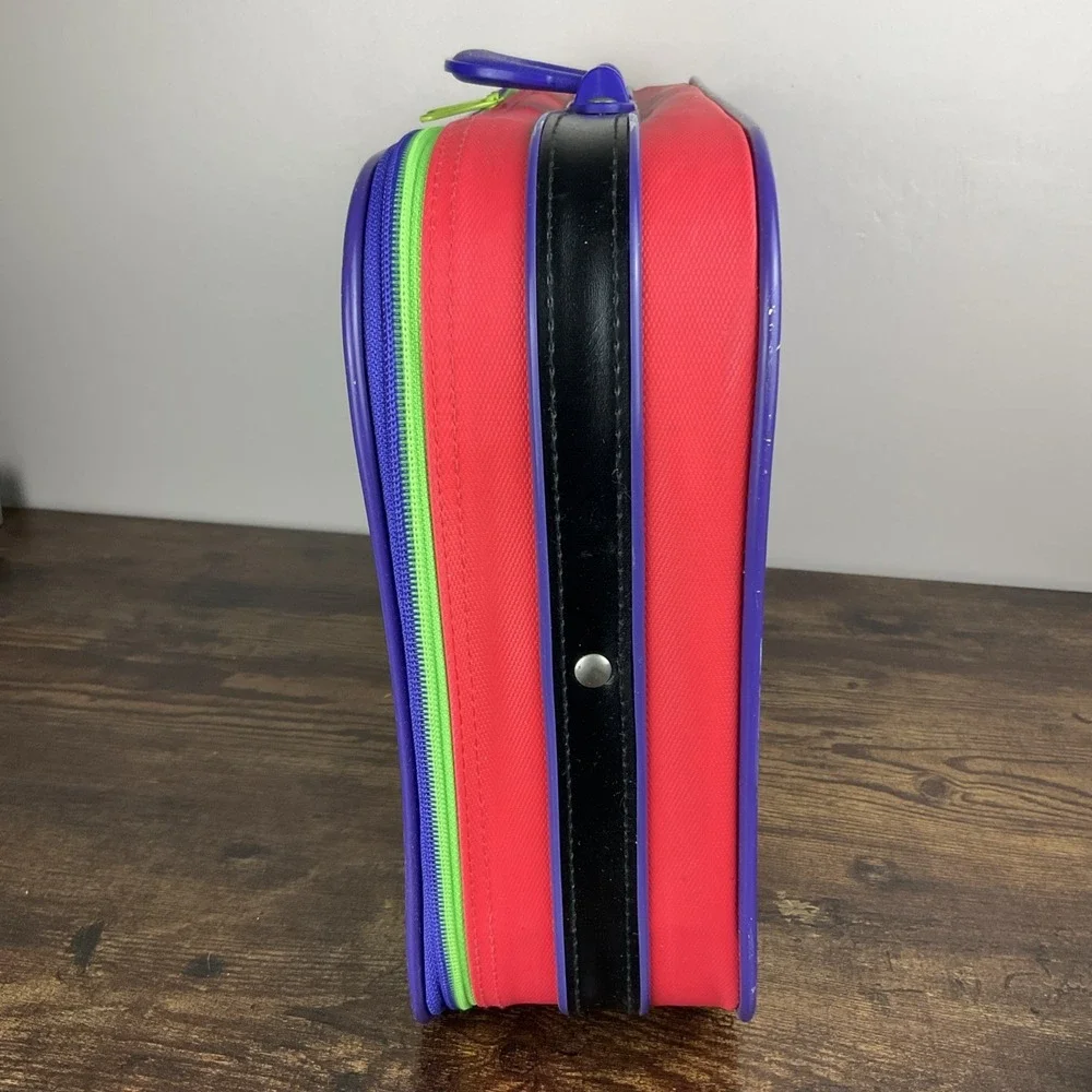 Teenage Mutant Ninja Turtles III Vintage Colorblock Suitcase Luggage Bag 1993